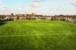 Campo de futebol artificial do relvado da grama artificial do futebol do PE 50mm
