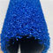 Grama artificial colorida do campo de tênis azul de Padel do fio 15mm