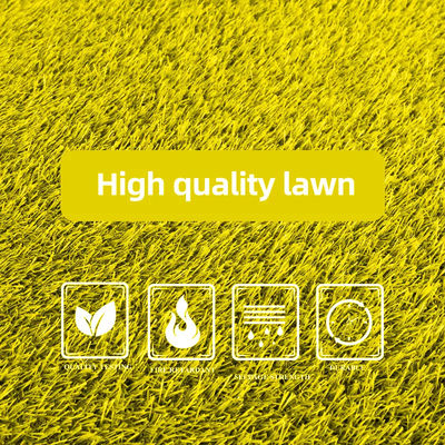 O amarelo coloriu a trilha artificial do arco-íris do jardim de infância do relvado 30mm